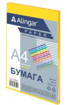 Бумага цветная для офиса А4, 50л., Интенсив "Жёлтый", Alingar, 70г/м2, пленка т/у Калининград