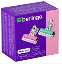 Зажимы-бульдоги для бумаг 57мм, Berlingo, 10шт., цветные, картонная коробка Зажимы-бульдоги для бумаг 57мм, Berlingo, 10шт., цветные, картонная коробка Калининград