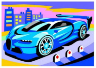 Ркн-071 Картина по номерам для малышей "Спортивный автомобиль" Ркн-071 Картина по номерам для малышей "Спортивный автомобиль" Калининград
