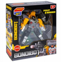 Трансформер робот-бульдозер, 2в1 BONDIBOT Bondibon, ВОХ 29х22,5х10 см, цвет жёлтый, арт. XP-182. Калининград