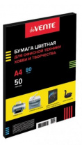 Бумага А4 цветная  50л deVENTE, черная  2072100 Калининград