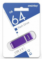 Память Smart Buy "Quartz"  64GB, USB 2.0 Flash Drive, фиолетовый Калининград