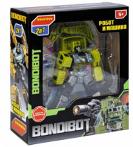 Трансформер робот-строительная техника, 2в1 BONDIBOT Bondibon, экскаватор, цвет зелёный, ВОХ 23,5х26 Калининград