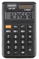 Калькулятор карманный Attache, AEP-100,8р,двойное питание, черн Калькулятор карманный Attache, AEP-100,8р,двойное питание, черн Калининград