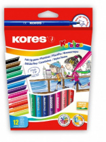 Фломастеры KORELLOS Kores 12 цветов, в картонной коробке с подвесом, 29013 Фломастеры KORELLOS Kores 12 цветов, в картонной коробке с подвесом, 29013 Калининград