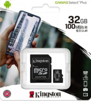 Карта памяти Kingston MicroSDXC 32GB UHS-I U1 Canvas Select Plus, Class 10  Калининград