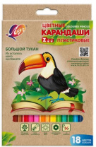 Карандаш 18 цв. "ZOO" Луч шестигранные пластиковые Карандаш 18 цв. "ZOO" Луч шестигранные пластиковые Калининград