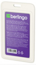 Бейдж вертикальный Berlingo "ID 200", 85*55мм, светло-серый, без держателя, крышка-слайдер Бейдж вертикальный Berlingo "ID 200", 85*55мм, светло-серый, без держателя, крышка-слайдер Калининград