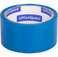 Клейкая лента упаковочная OfficeSpace, 48мм*40м, 45мкм, синяя, ШК Калининград