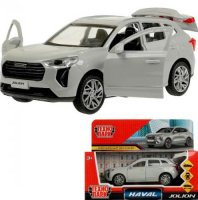 Машина металл haval jolion 12 см, двери, багаж, серебр, кор. Технопарк в кор.2*36шт Калининград