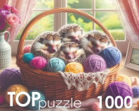 TOPpuzzle. ПАЗЛЫ 1000 элементов. СПЯЩИЕ ЁЖИКИ (Арт. Ф1000-5607) Калининград