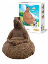 Картонный 3D пазл QBRIX  Ждун Калининград