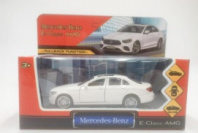 Машина металл MERCEDES-BENZ e-class amg 12см, дв,баг,ин,белый, кор. Технопарк в кор.2*36шт Калининград