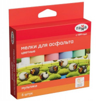 Мелки для асфальта Гамма "Мультики" цветные, 5шт., круглые, картонная коробка Мелки для асфальта Гамма "Мультики" цветные, 5шт., круглые, картонная коробка Калининград