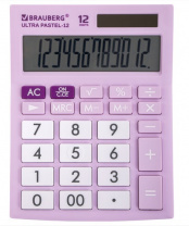 Калькулятор настольный BRAUBERG ULTRA PASTEL-12-PR (192x143мм), 12 разрядов, СИРЕНЕВЫЙ, 250505 Калькулятор настольный BRAUBERG ULTRA PASTEL-12-PR (192x143мм), 12 разрядов, СИРЕНЕВЫЙ, 250505 Калининград