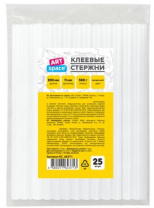 Клеевые стержни ArtSpace, диаметр 11мм, длина 200мм, прозрачные, набор 25шт., пакет Калининград