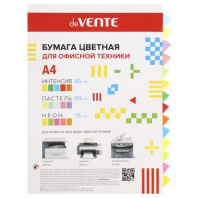 Бумага цвет. офисная, ассорти (5 интенсив, 5 пастель, 5 неон) А4 75 г/м2 90л. Калининград