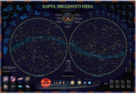 Интерактивная карта Звездное небо/планеты 60х40см    Калининград