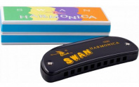 Губная гармошка (гармоника) диатоническая SWAN SW1020-16 BK Калининград